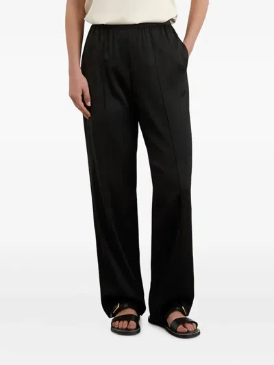 Marc O'polo Elasticated-waist Trousers In Black