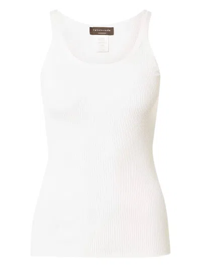 Marc O'polo Fine-ribbed Tank Top In White