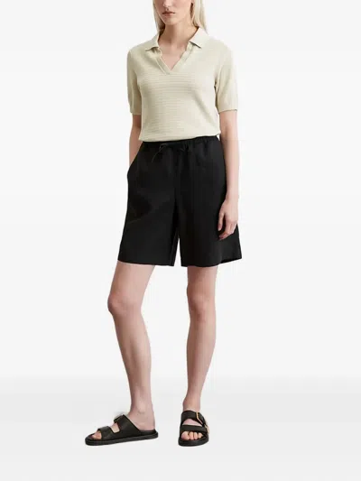 Marc O'polo Drawstring-waist Shorts In Black