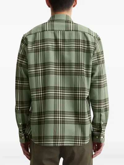 Marc O'polo Plaid Long-sleeve Shirt In Green