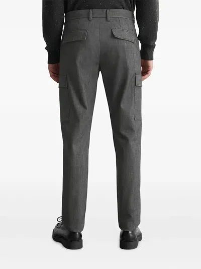 Marc O'polo Cargo-pockets Tailored Trousers In Black