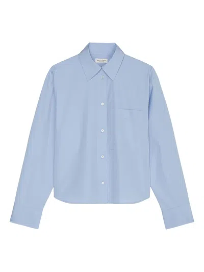 Marc O'polo Cotton Shirt In Blue