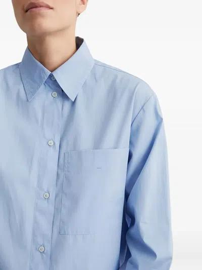 Marc O'polo Cotton Shirt In Blue