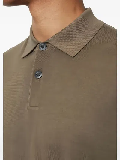 Marc O'polo Short-sleeve Polo Shirt In Brown