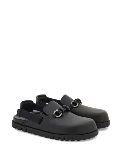 Ferragamo Chunky-sole Sandals In Black