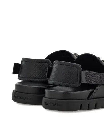 Ferragamo Chunky-sole Sandals In Black