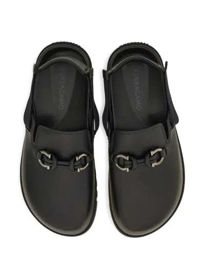 Ferragamo Chunky-sole Sandals In Black