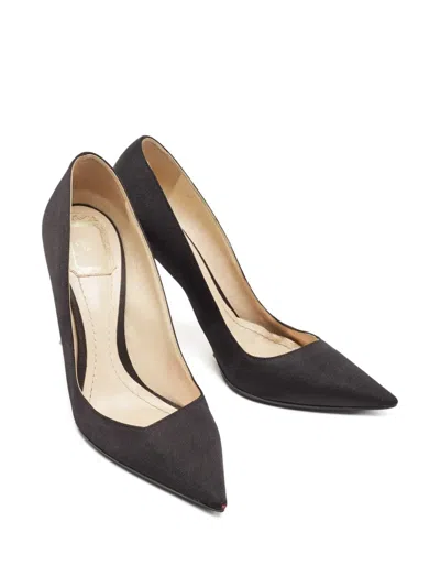 Pre-owned Dior 105mm Pointed-toe Clear-heel Pumps