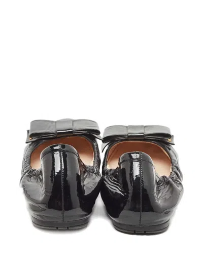 Pre-owned Prada Bow-detail Ballet Flats