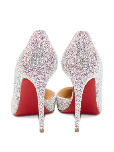 Pre-owned Christian Louboutin 110mm Crystal-embellished Heeled Pumps