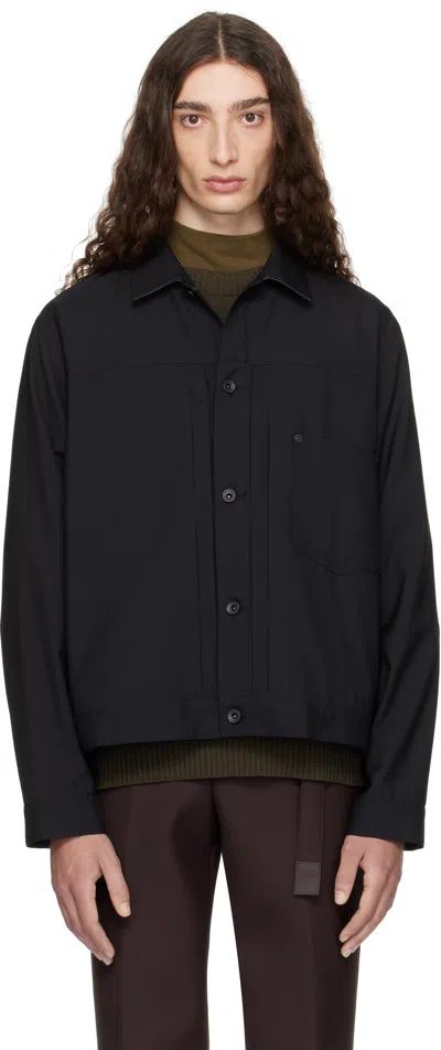 Sacai Long Sleeve Jacket In Black