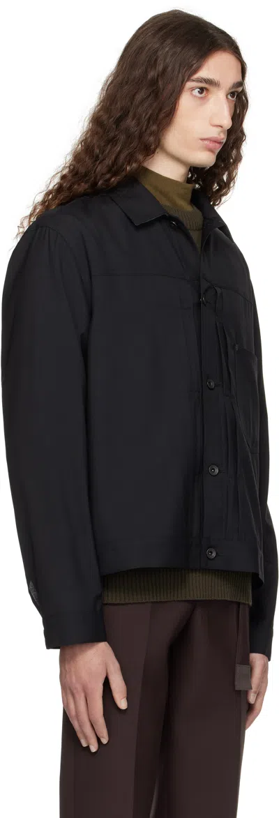 Sacai Long Sleeve Jacket In Black