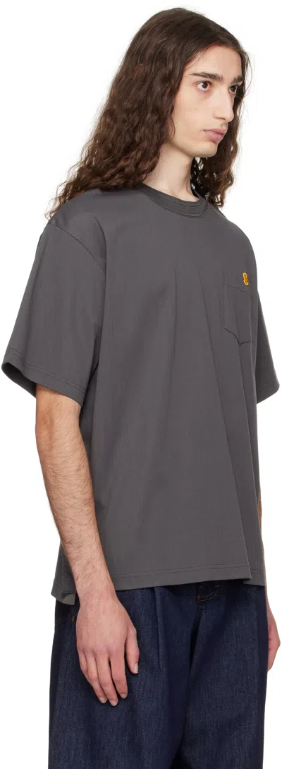 Sacai Jersey T-shirt In Animal Print