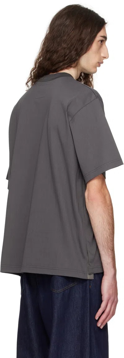 Sacai Jersey T-shirt In Animal Print