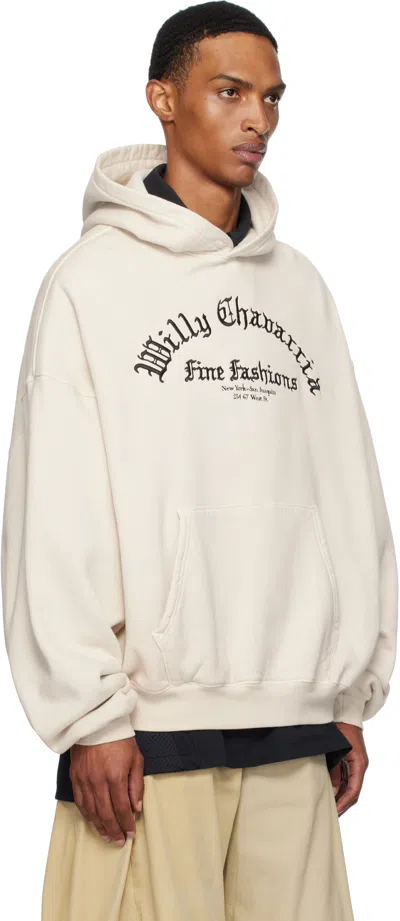 Willy Chavarria Beige 'willy' Gymnasio Juggernaut Hoodie