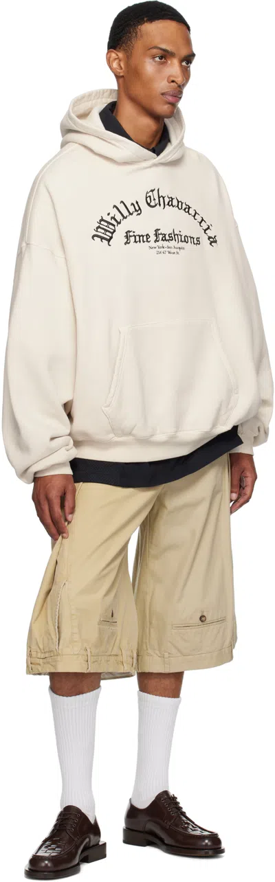 Willy Chavarria Beige 'willy' Gymnasio Juggernaut Hoodie