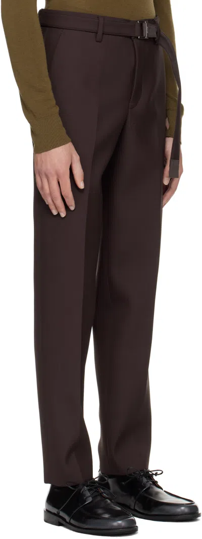 Sacai Brown Suiting Trousers