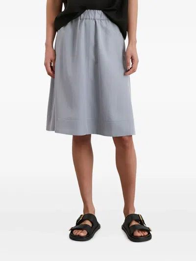 Marc O'polo Elasticated-waist Skirt In Gray