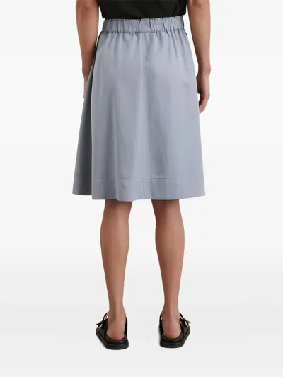 Marc O'polo Elasticated-waist Skirt In Gray