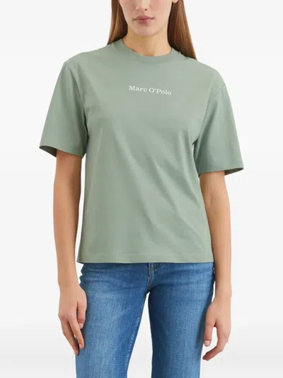 Marc O'polo Logo-print Short-sleeve T-shirt In Green