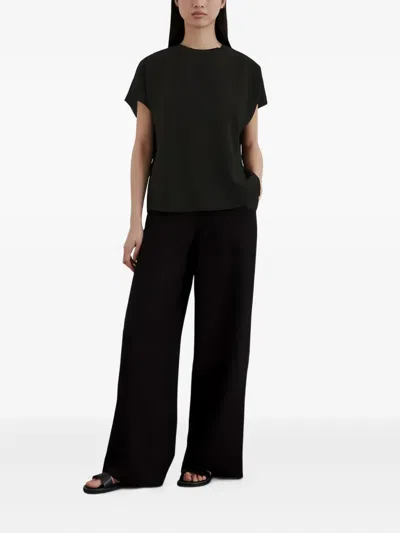 Marc O'polo Short-sleeve Top In Black