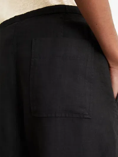 Marc O'polo Drawstring Tapered Trousers In Black