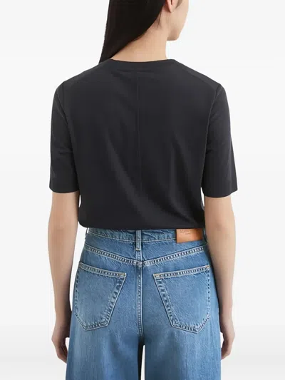 Marc O'polo Short-sleeve Crew-neck T-shirt In Black