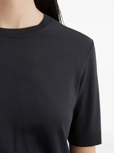 Marc O'polo Short-sleeve Crew-neck T-shirt In Black