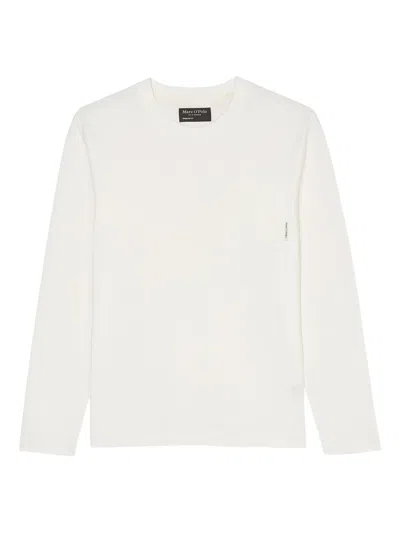 Marc O'polo Long-sleeve Pocket T-shirt In White