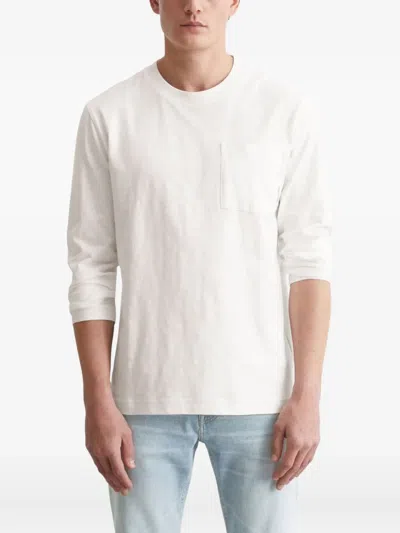 Marc O'polo Long-sleeve Pocket T-shirt In White