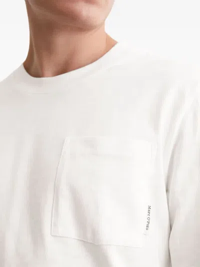 Marc O'polo Long-sleeve Pocket T-shirt In White