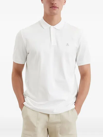Marc O'polo Logo-embroidered Polo Shirt In White