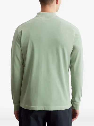 Marc O'polo Long-sleeve Polo Shirt In Green