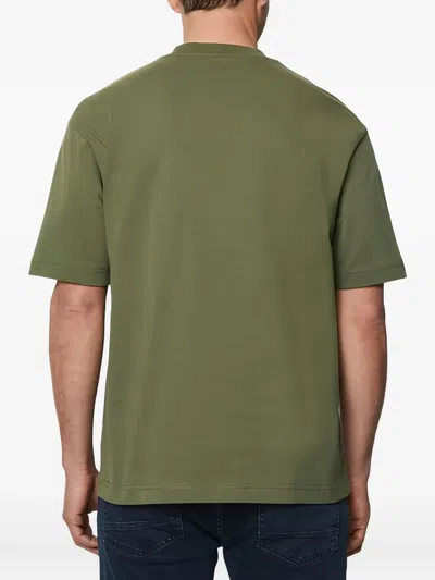 Marc O'polo Logo-embroidered T-shirt In Green