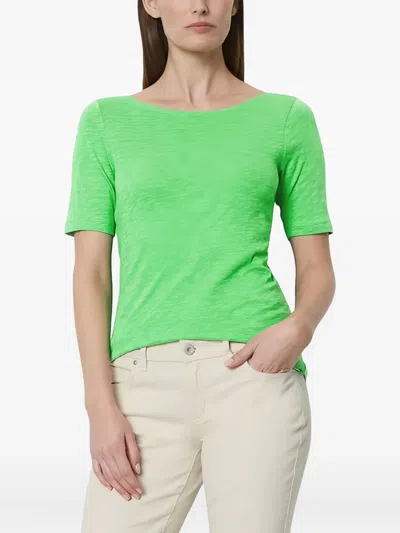 Marc O'polo Scoop Neck Short-sleeve T-shirt In Green