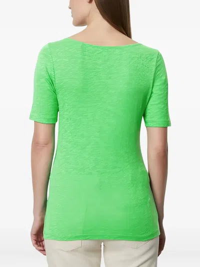 Marc O'polo Scoop Neck Short-sleeve T-shirt In Green