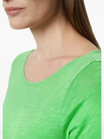 Marc O'polo Scoop Neck Short-sleeve T-shirt In Green