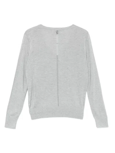 Hugo Boss Grey V-neck T-shirt In Gray