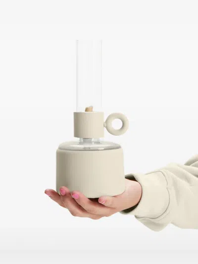 Fatboy Logo-embossed Candle Holder In White