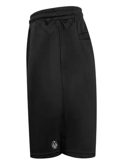 Untitled Artworks Drawstring Drop-crotch Shorts In Black