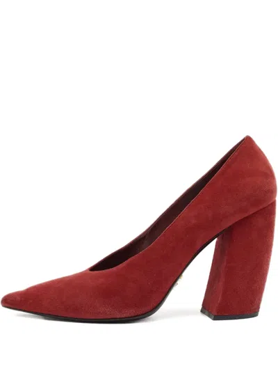 Pre-owned Prada 110mm Suede Heeled Pumps