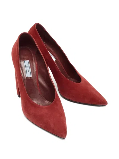 Pre-owned Prada 110mm Suede Heeled Pumps