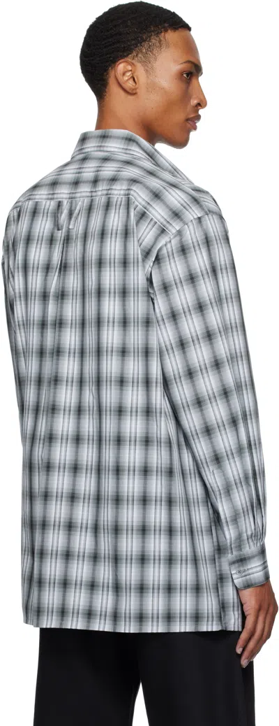 Willy Chavarria Gray Point Collar Dress Shirt