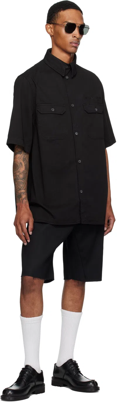 Willy Chavarria Black Corcoran Work Shirt
