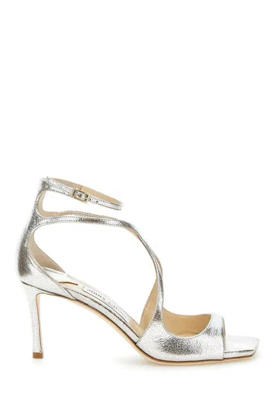 Jimmy Choo Metallic Finish Strappy High-heeled Sandals