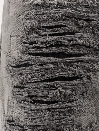Mm6 Maison Margiela Jeans With Destroyed Effect In Multi