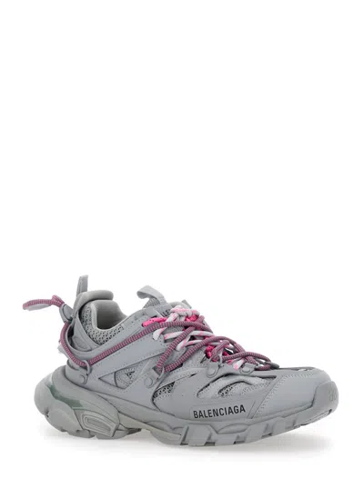Balenciaga Track Trail Laces White Low Top Sneakers With Embossed Logo On The Tongue And Size Patch On The Toe 