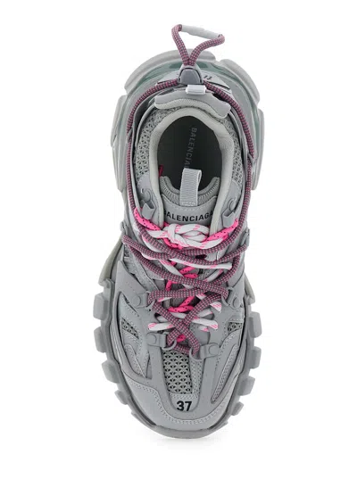 Balenciaga Track Trail Laces White Low Top Sneakers With Embossed Logo On The Tongue And Size Patch On The Toe 