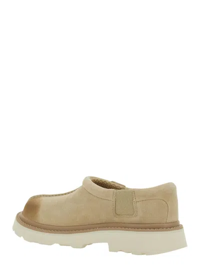 Ugg Tasman Beige Mule With Raised Sole In Suede Man
