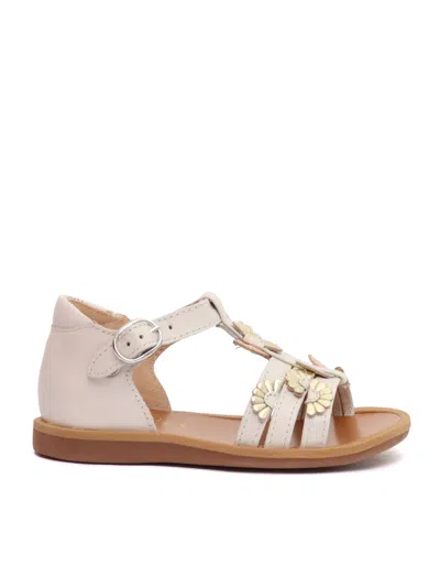 Pom D'api Poppy Multi Daisy Shoes In Pink